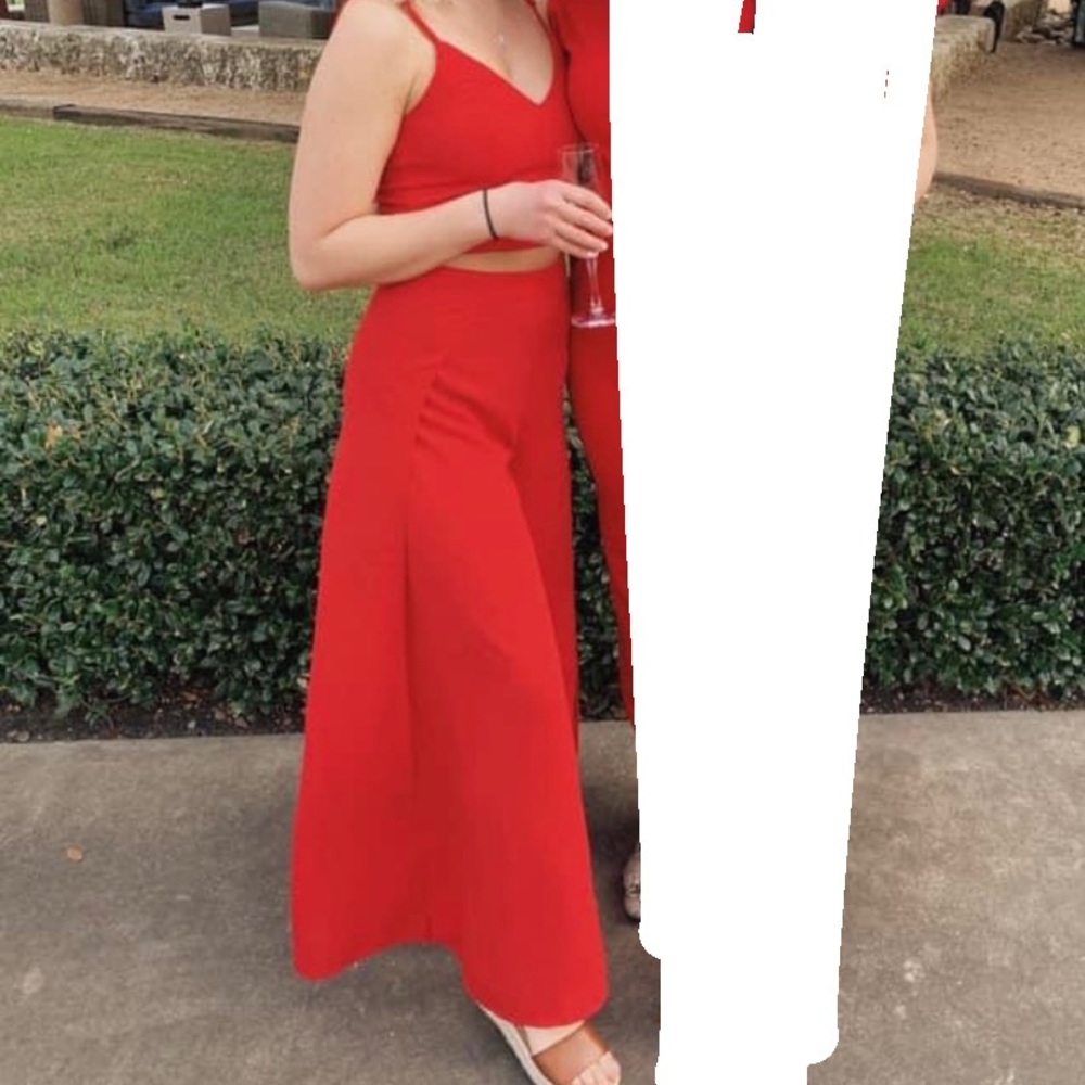 Lulus Red Two Piece